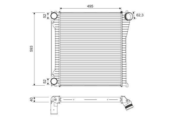 VALEO Intercooler Article number: 818397 cheaply