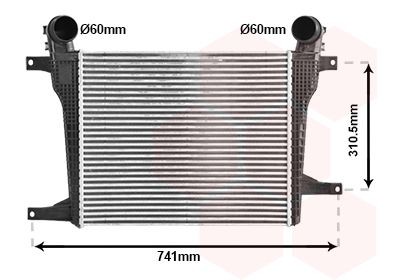 VAN WEZEL Intercooler Article number: 37014708 cheaply
