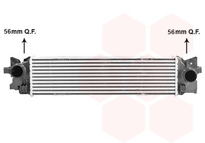 VAN WEZEL Intercooler Varenummer: 59014702 billige