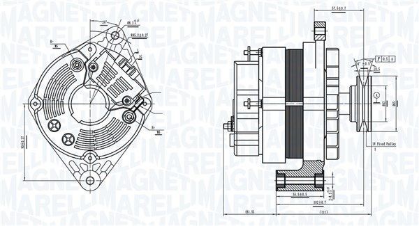 MAGNETI MARELLI Alternator Article number: 063730375010 cheaply