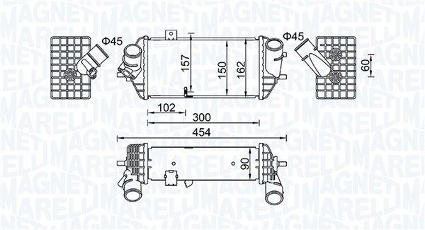 MAGNETI MARELLI Intercooler Article number: 351319205690 cheaply