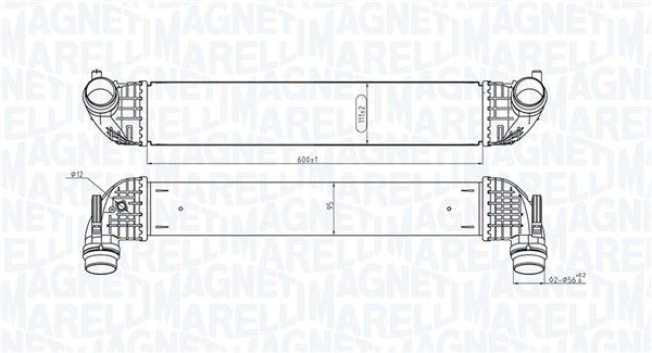 MAGNETI MARELLI Intercooler Article number: 351319205860 cheaply