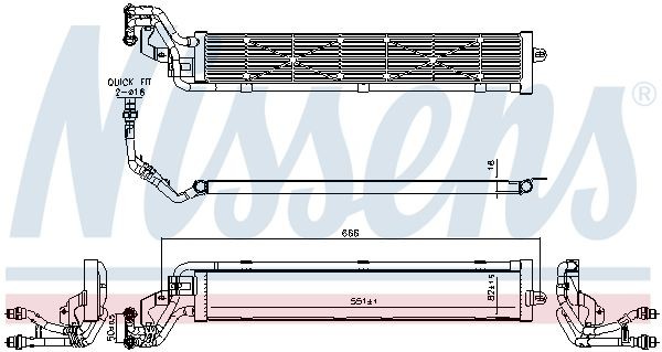 NISSENS Engine radiator Article number: 606268 cheaply