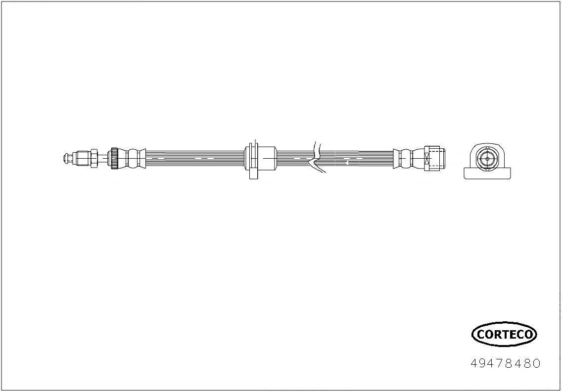 CORTECO Brake hose Article number: 49478480 cheaply