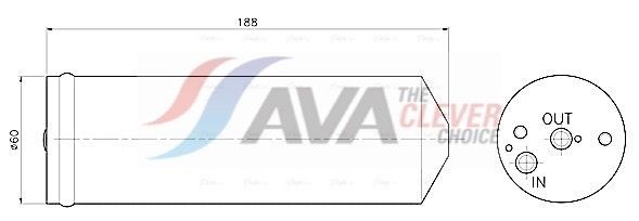 AVA COOLING SYSTEMS Dryer, air conditioning Article number: TOD797 cheaply