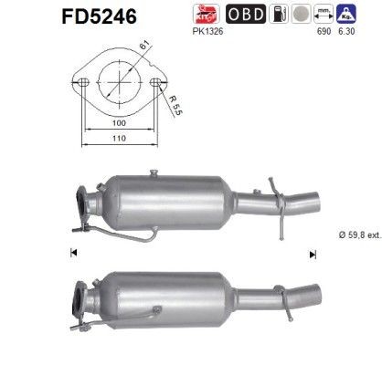 AS Partikelfilter Varenummer: FD5246 billige