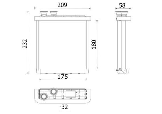 MAHLE ORIGINAL Heater matrix Article number: AH 298 000P cheaply