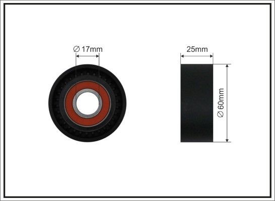 CAFFARO Tensioner pulley Article number: 500655 cheaply