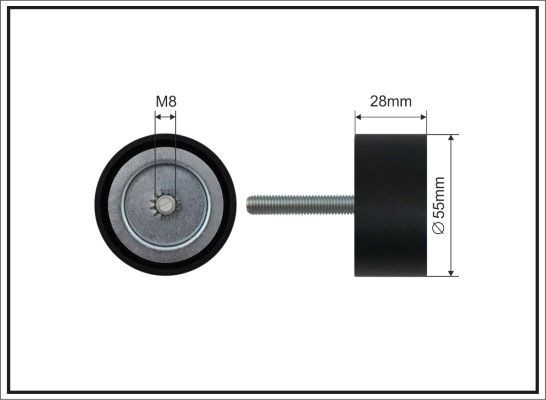 CAFFARO Deflection / Guide Pulley, v-ribbed belt Article number: 500656 cheaply