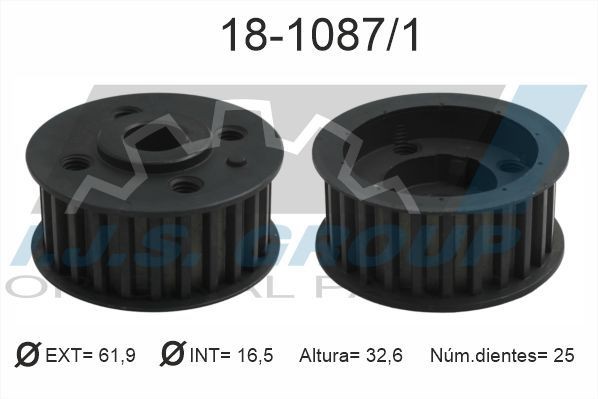 IJS GROUP Tandhjul, krumtapaksel Varenummer: 18-1087/1 billige