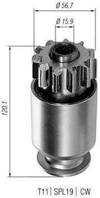 MAGNETI MARELLI Pinion, starter Article number: 940113020024 cheaply