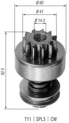 MAGNETI MARELLI Hammastrummel, starter Artikli number: 940113020059 soodsalt