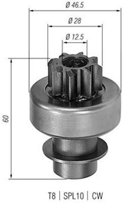 MAGNETI MARELLI Pinion, starter Article number: 940113020145 cheaply