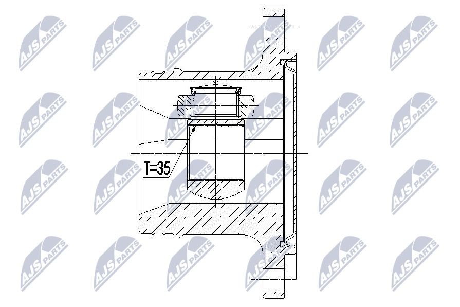 NTY Joint kit, drive shaft Article number: NPW-CH-073 cheaply