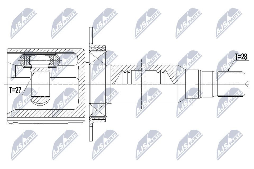 NTY Joint kit, drive shaft Article number: NPW-VV-134 cheaply