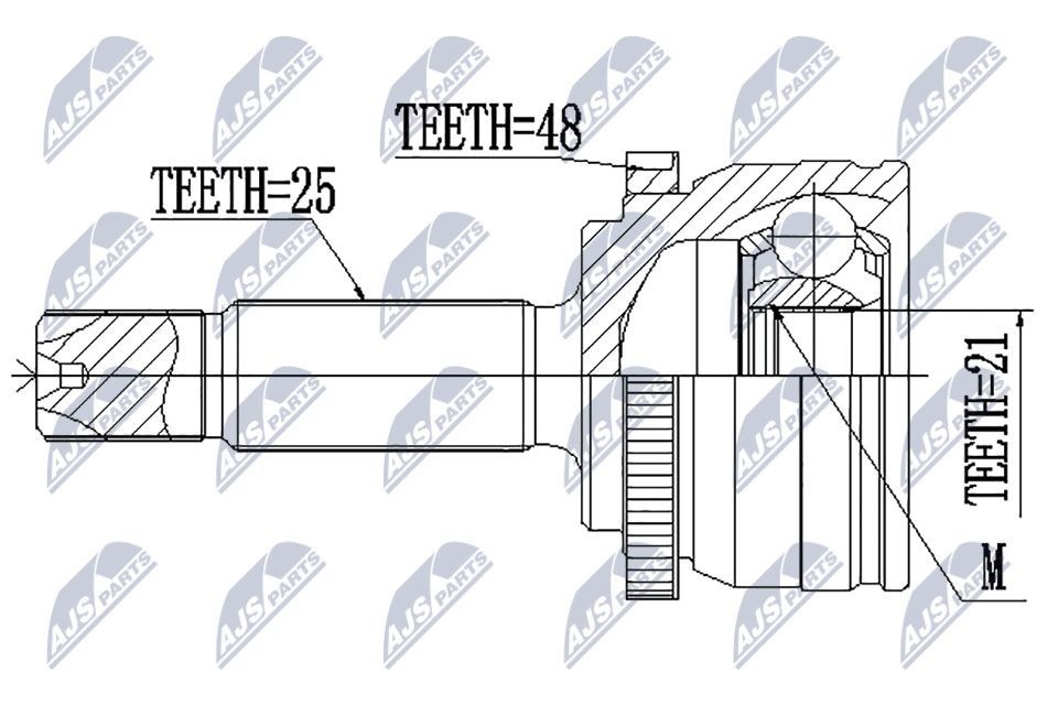 NTY Joint kit, drive shaft Article number: NPZ-HY-556 cheaply