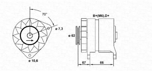 MAGNETI MARELLI Alternator Article number: 943356158010 cheaply