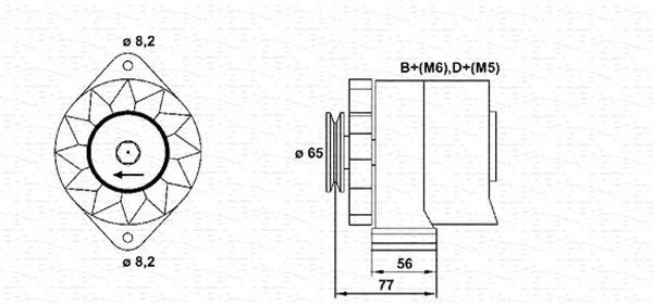 MAGNETI MARELLI Alternator Article number: 943356502010 cheaply