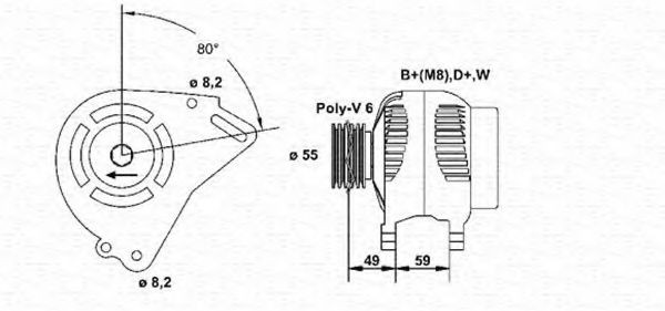 MAGNETI MARELLI Alternator Article number: 943356789010 cheaply