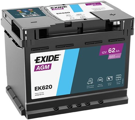 EXIDE Starterbatteri Varenummer: EK620 billige