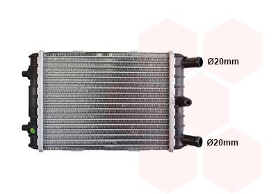 VAN WEZEL Engine radiator Article number: 03012704 cheaply