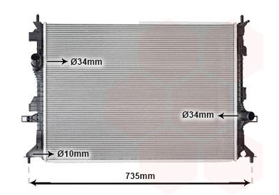 VAN WEZEL Engine radiator Article number: 18012717 cheaply