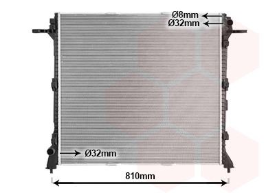 VAN WEZEL Engine radiator Article number: 58012730 cheaply