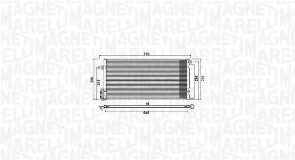 MAGNETI MARELLI Air conditioning condenser Article number: 350203882000 cheaply