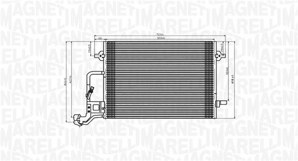 MAGNETI MARELLI Kondensaator, kliimaseade Artikli number: 350203909000 soodsalt