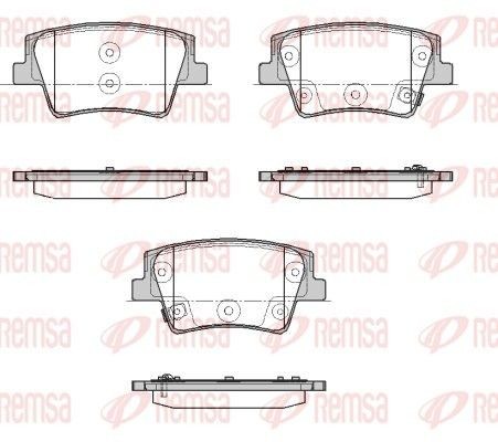 REMSA Brake pad set Article number: 1935.02 cheaply