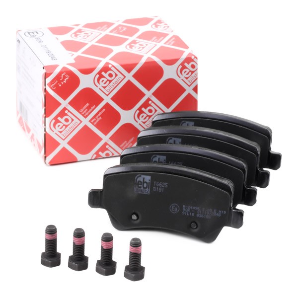 FEBI BILSTEIN Brake pad set Article number: 16625 cheaply