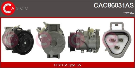 CASCO Air conditioning compressor Article number: CAC86031AS cheaply