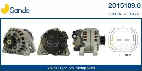 SANDO Air conditioning compressor Article number: SAC78167.0 cheaply