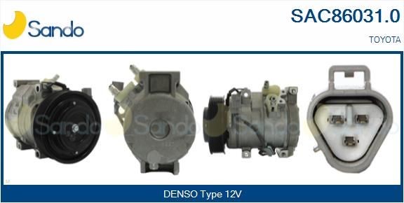 SANDO Air conditioning compressor Article number: SAC86031.0 cheaply