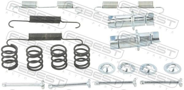 FEBEST 0204-J32R-KIT Lisakomplekt, seisupiduriklotsid JX 3.5 269 HP Bensiin