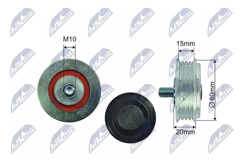 NTY Deflection / Guide Pulley, v-belt Article number: RNK-AU-036 cheaply