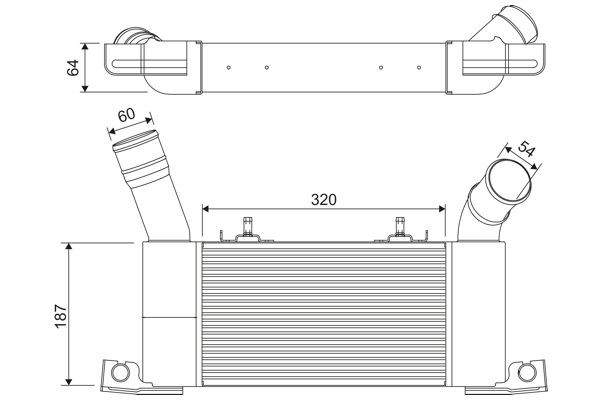 VALEO Intercooler Article number: 822910 cheaply