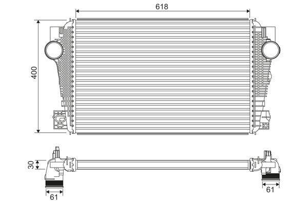 VALEO Intercooler Varenummer: 822915 billige