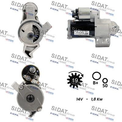 SIDAT Starter motor Article number: S12VA0867 cheaply