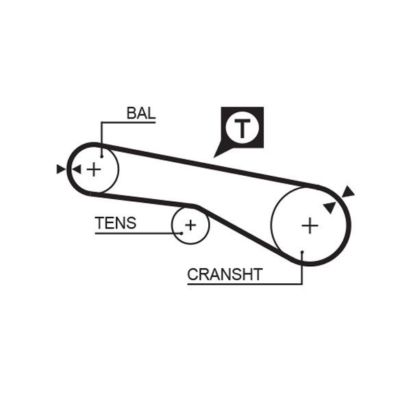 GATES Timing Belt Article number: 1074RM cheaply