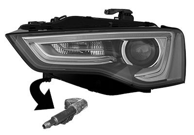 VAN WEZEL Headlight Article number: 0384983 cheaply