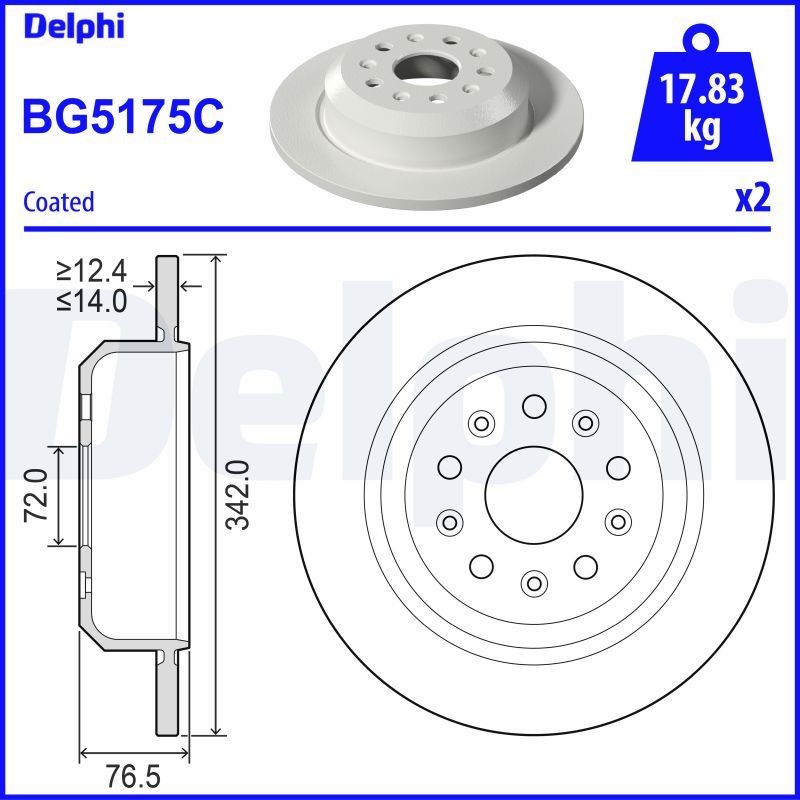 DELPHI Piduriketas Artikli number: BG5175C soodsalt