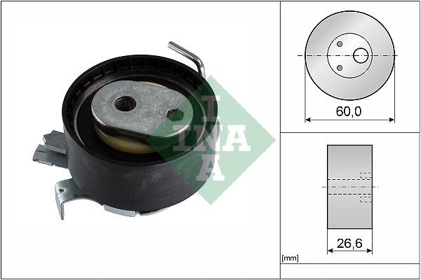 INA Timing belt tensioner pulley Article number: 531 0961 10 cheaply
