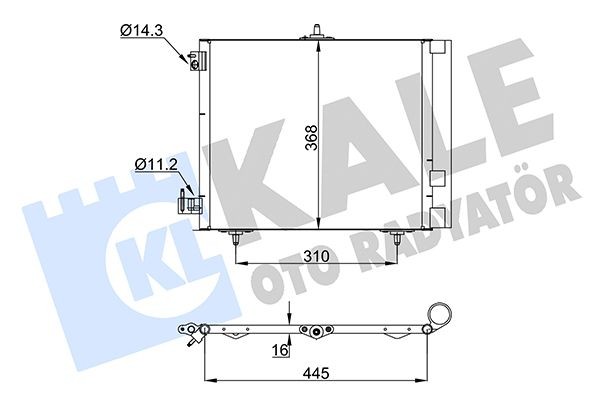 KALE OTO RADYATOR Air conditioning condenser Article number: 358440 cheaply