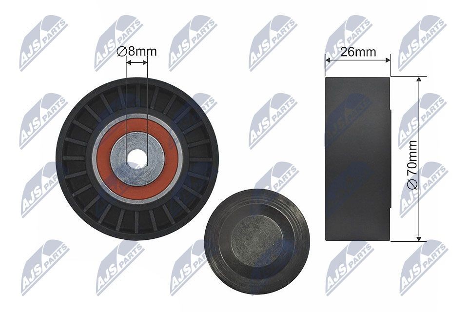 NTY Deflection / Guide Pulley, v-belt Article number: RNK-AU-052 cheaply