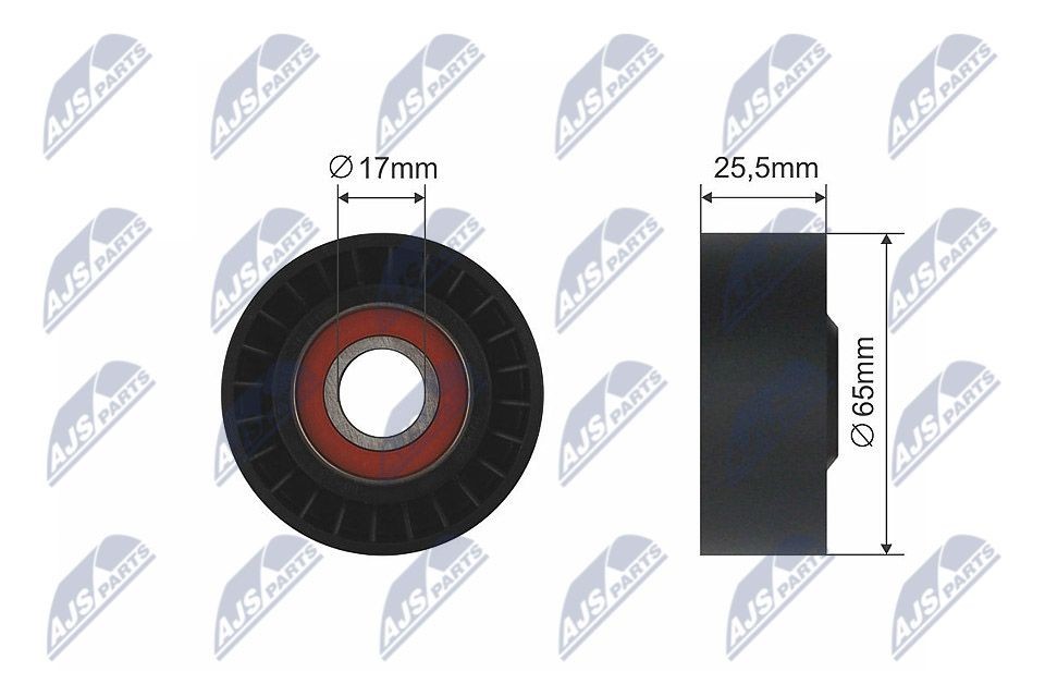 NTY Tensioner Pulley, V-belt Article number: RNK-CH-031 cheaply