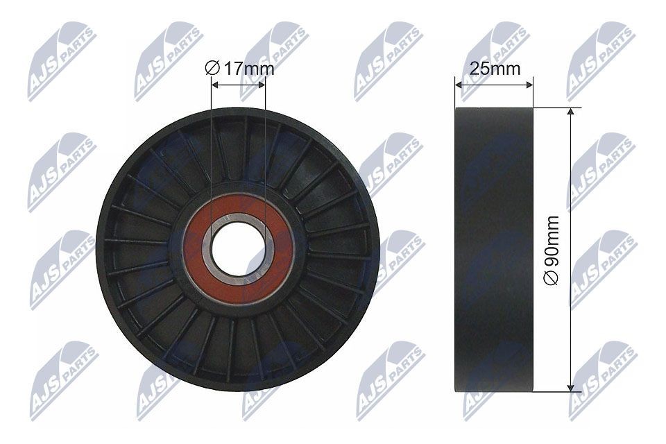 NTY Tensioner Pulley, V-belt Article number: RNK-CT-037 cheaply