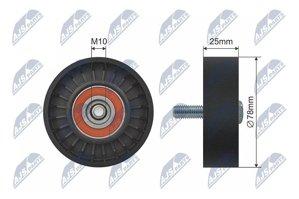 NTY Tensioner Pulley, V-belt Article number: RNK-CT-041 cheaply
