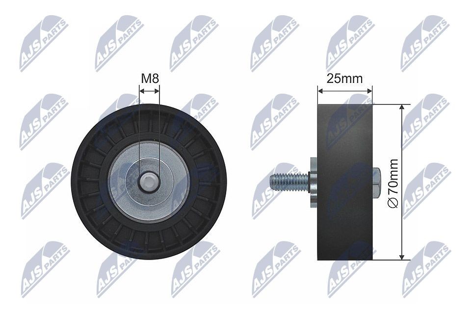 NTY Deflection / Guide Pulley, v-belt Article number: RNK-FR-047 cheaply