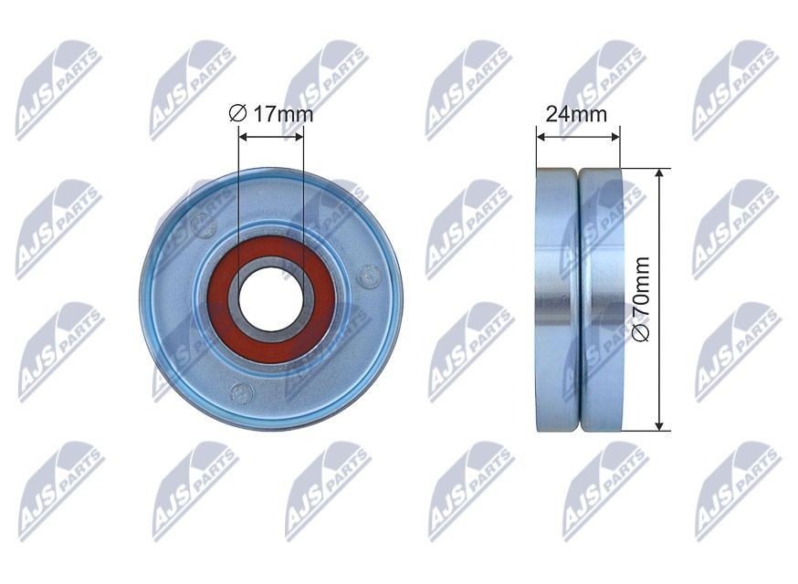 NTY Tensioner Pulley, V-belt Article number: RNK-LR-011 cheaply